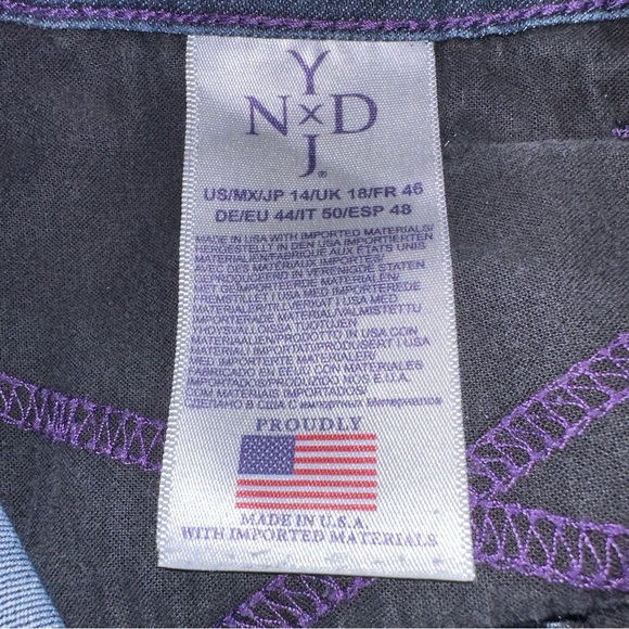 NYDJ Sheri Slim Dark Wash Lift Tuck Technology Jeans Size 14 - Picture 10 of 13